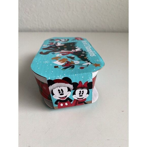 Set Of 2 Disney Mickey Minnie Mouse Ramekins Stackable Dessert Dish Mistletoe - Picture 6 of 9